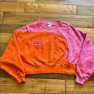 Nike Project Uphoria bright graphic cropped sweatshirt